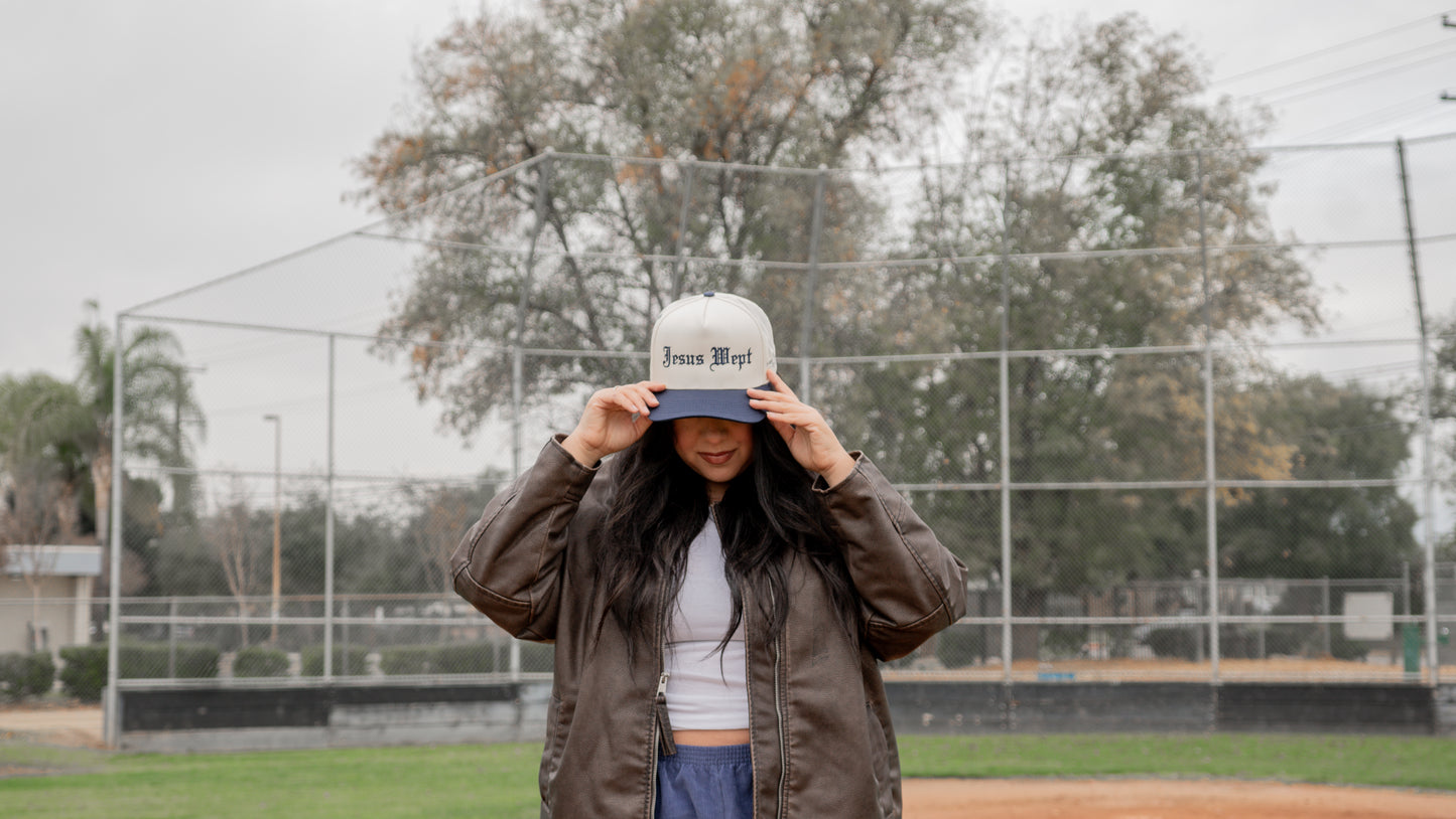 Grief-Inspired Baseball Hat: "Jesus Wept" Collection