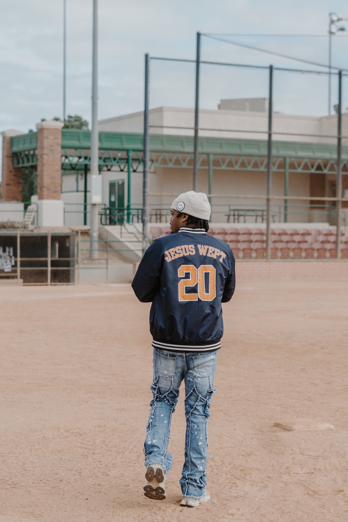 Jesus Wept Varsity Baseball Jacket