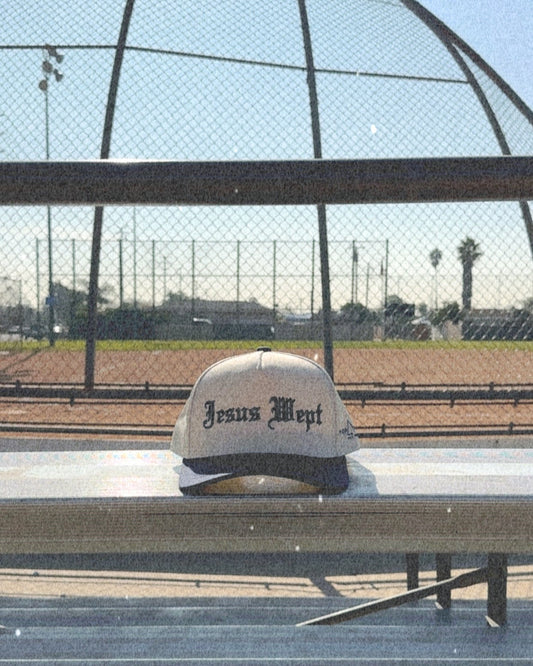 Grief-Inspired Baseball Hat: "Jesus Wept" Collection